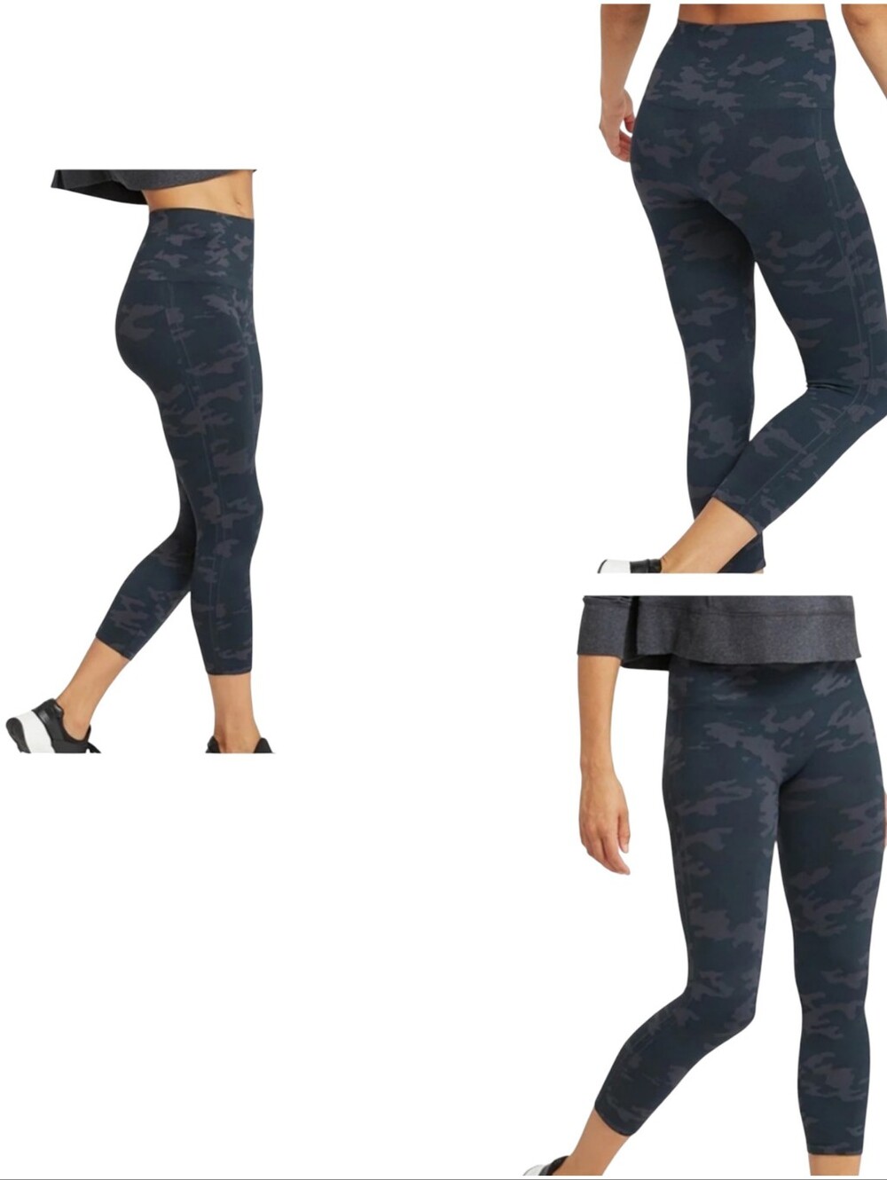 Spanx Leggings Look At Me Capris Camo Size M